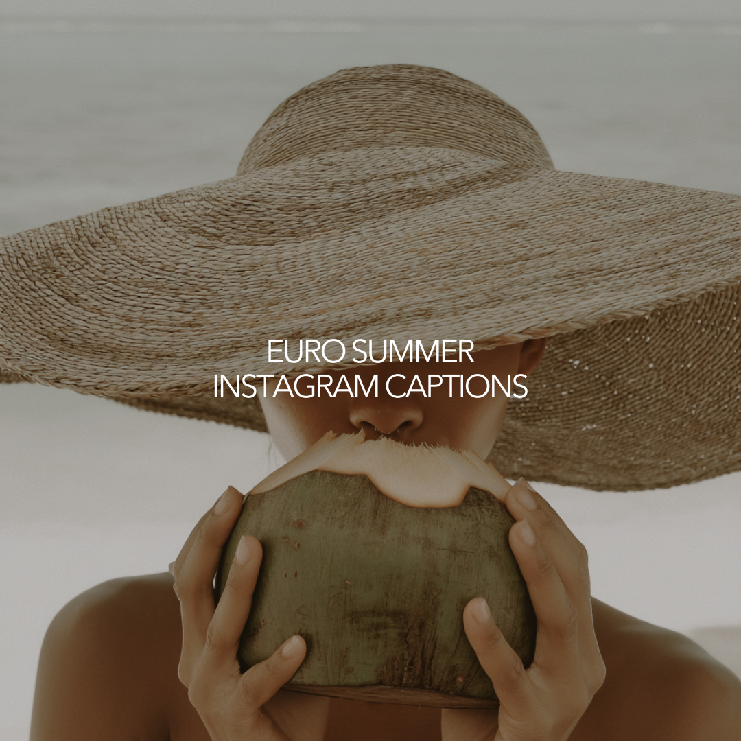 Euro Summer Aesthetic Captions for Instagram