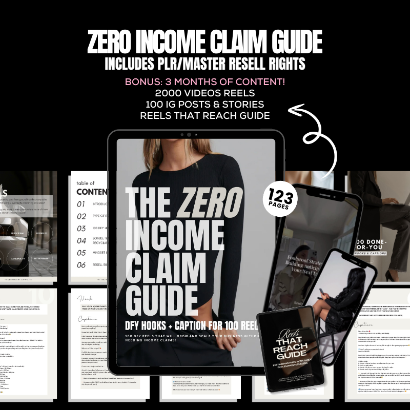 Zero Income Claim Guide - Elevate Her Agency