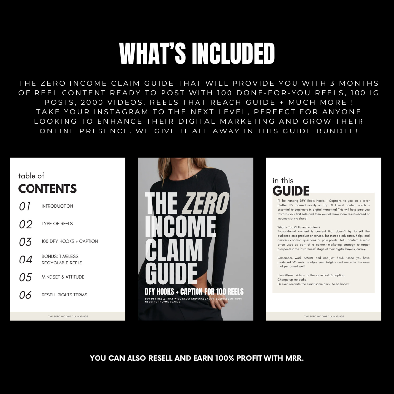 Zero Income Claim Guide - Elevate Her Agency