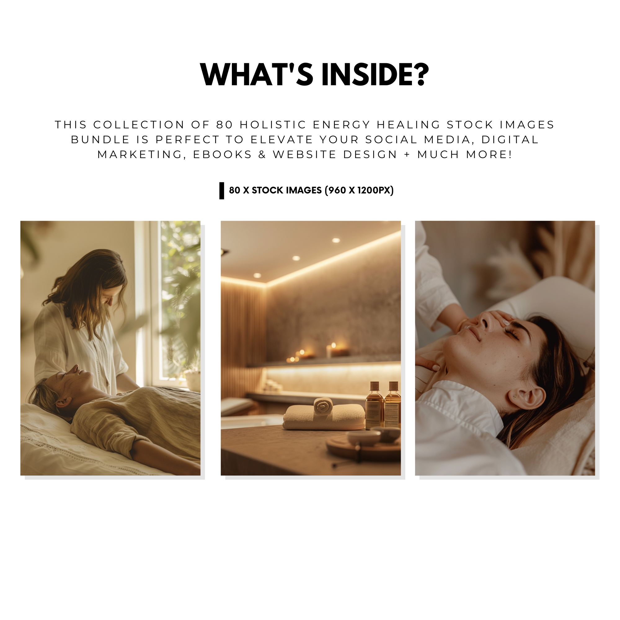 Energy Healing Stock Images with MRR featuring 80 high-quality holistic photos, perfect for wellness coaches, healers, and reiki masters.