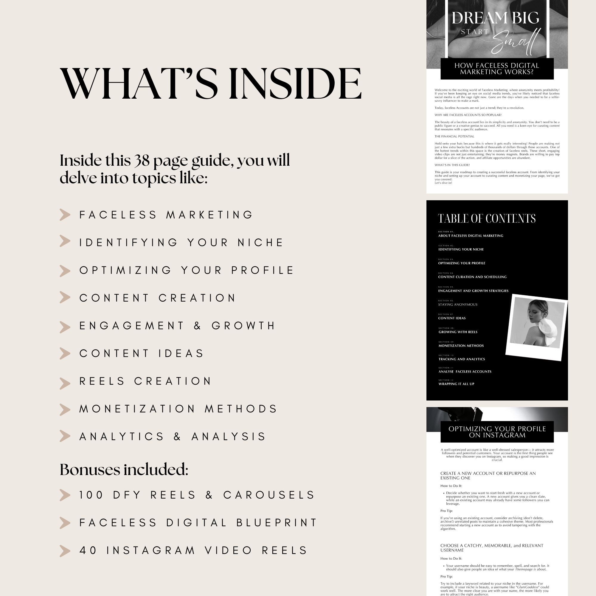 Faceless Digital Marketing Guide - Elevate Her Agency