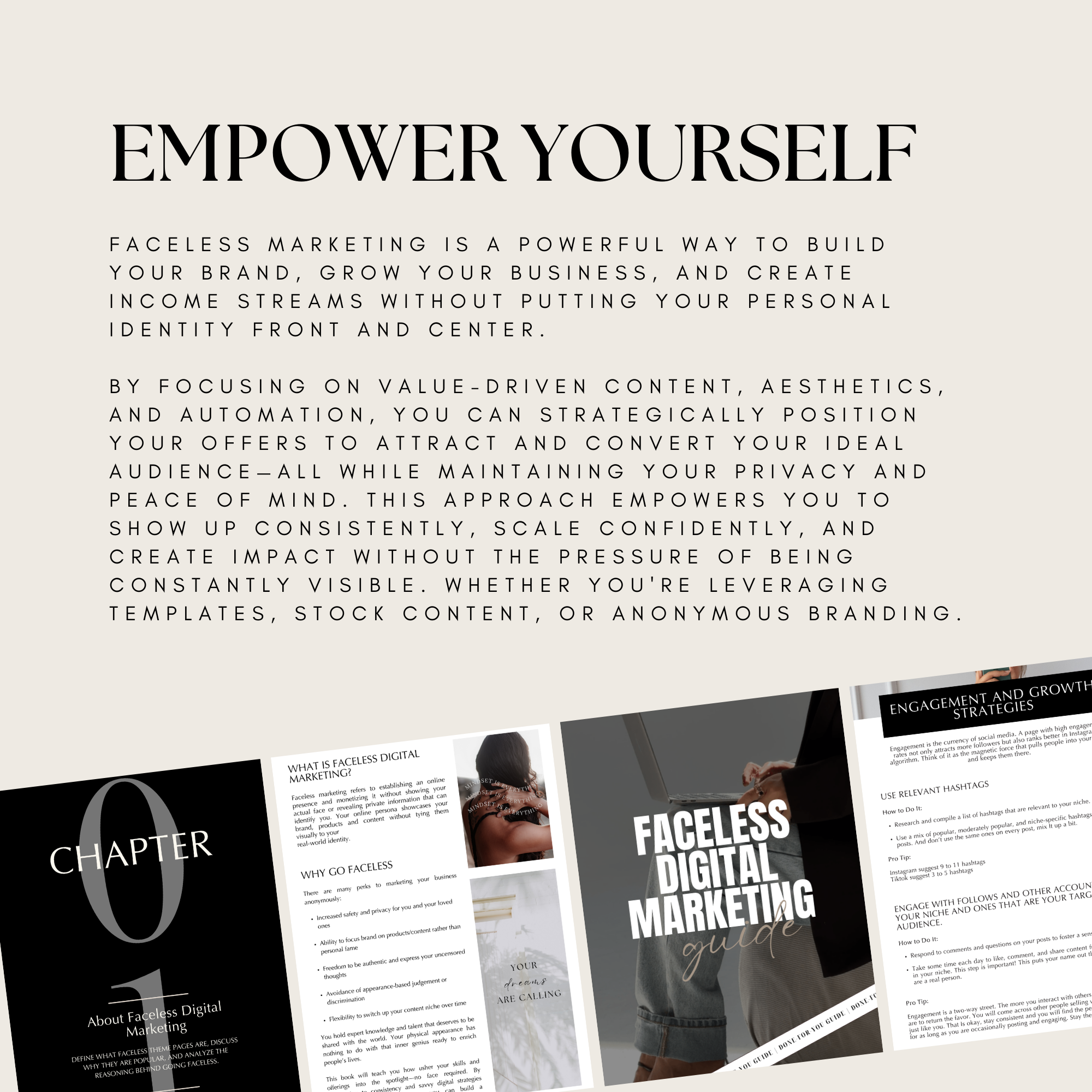 Faceless Digital Marketing Guide - Elevate Her Agency