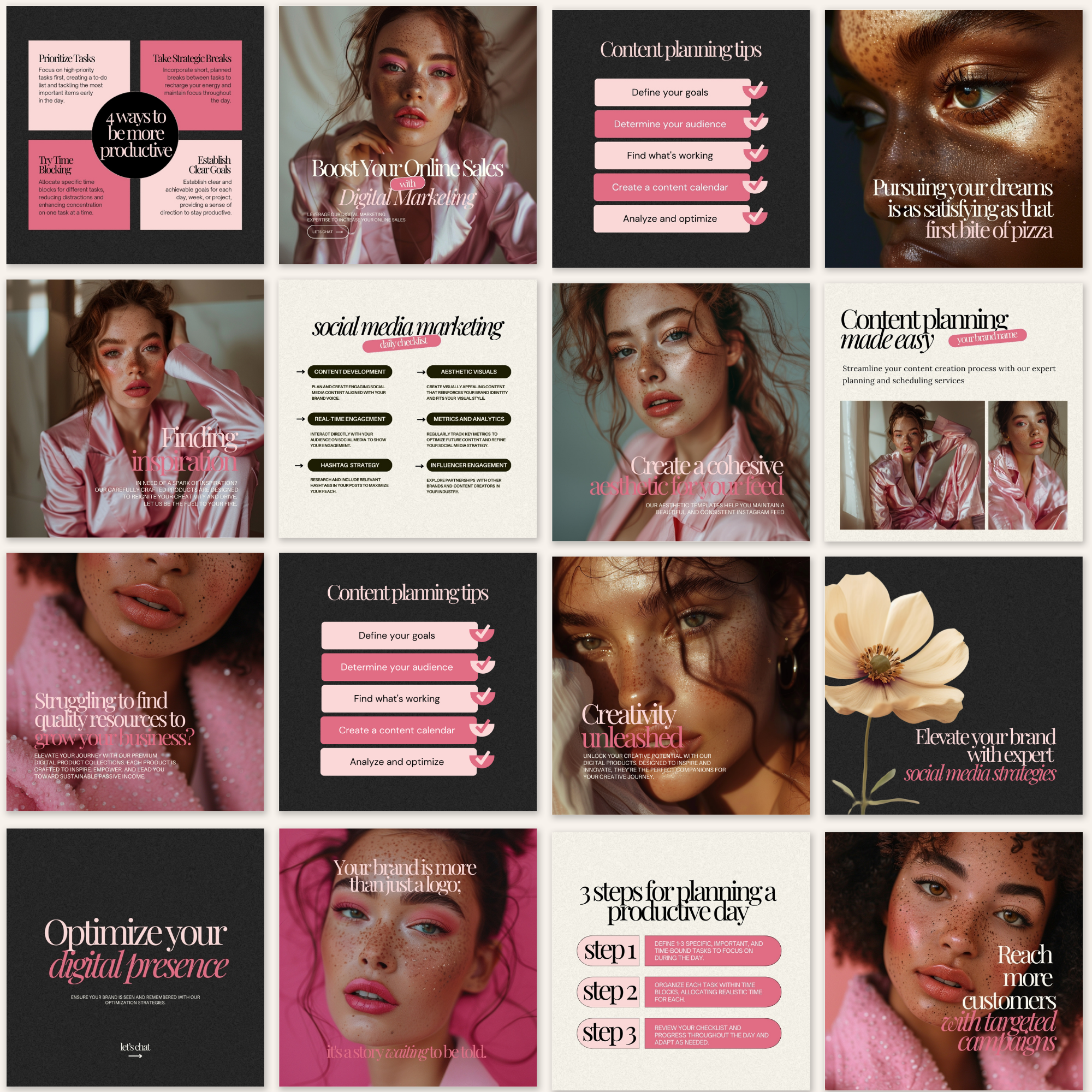 Elevated Muse Instagram Template Bundle - Elevate Her Agency