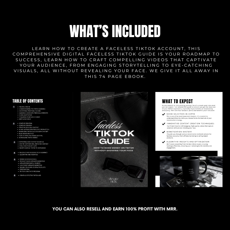 Faceless TikTok Marketing Guide - Elevate Her Agency