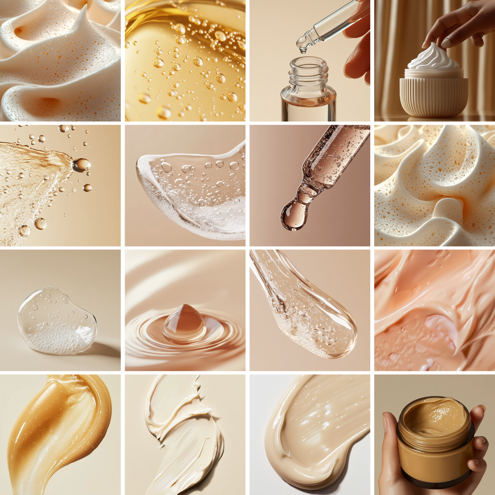 High-quality skincare textures, including serums, creams, and beauty products, perfect for cosmetic branding and digital content creation.