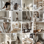 Curated business aesthetic stock images featuring elegant office settings, neutral color palettes, and sophisticated branding visuals.