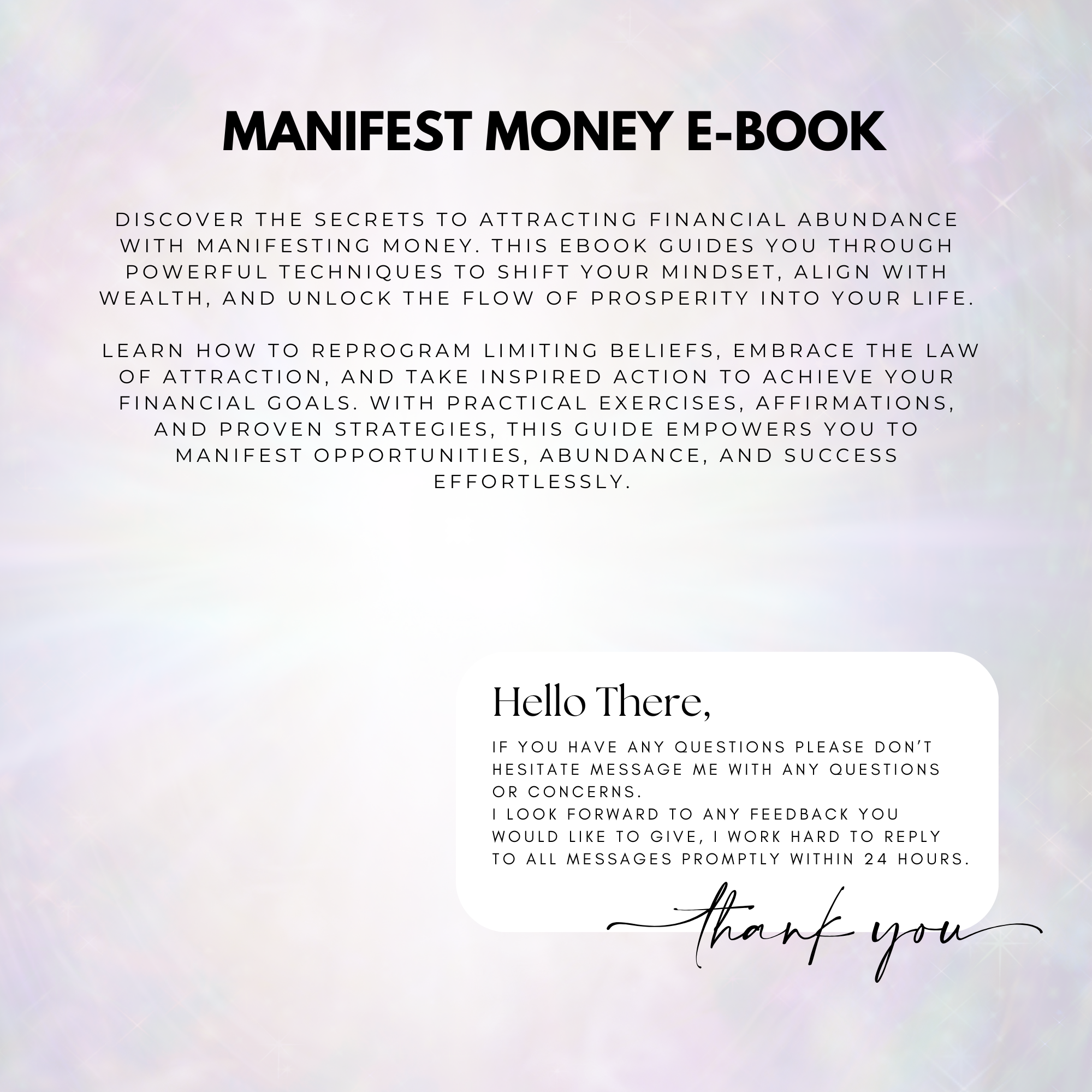 Manifesting money guide: Learn how to attract wealth, abundance, and financial freedom.