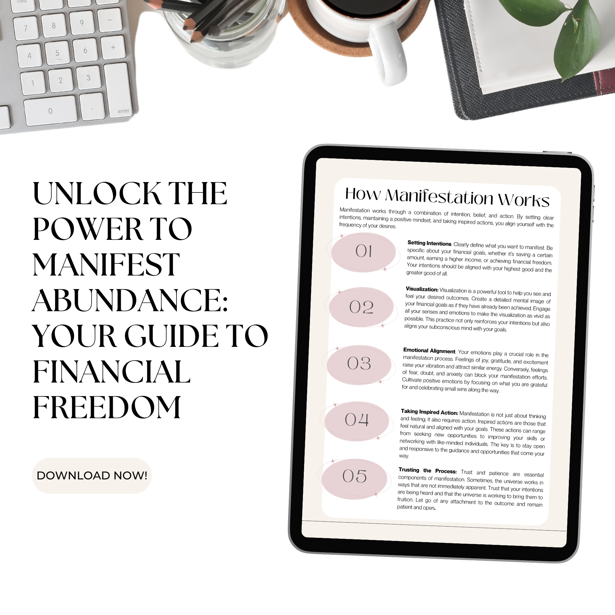 Step-by-step guide to manifesting money, creating a wealthy mindset, and achieving financial success