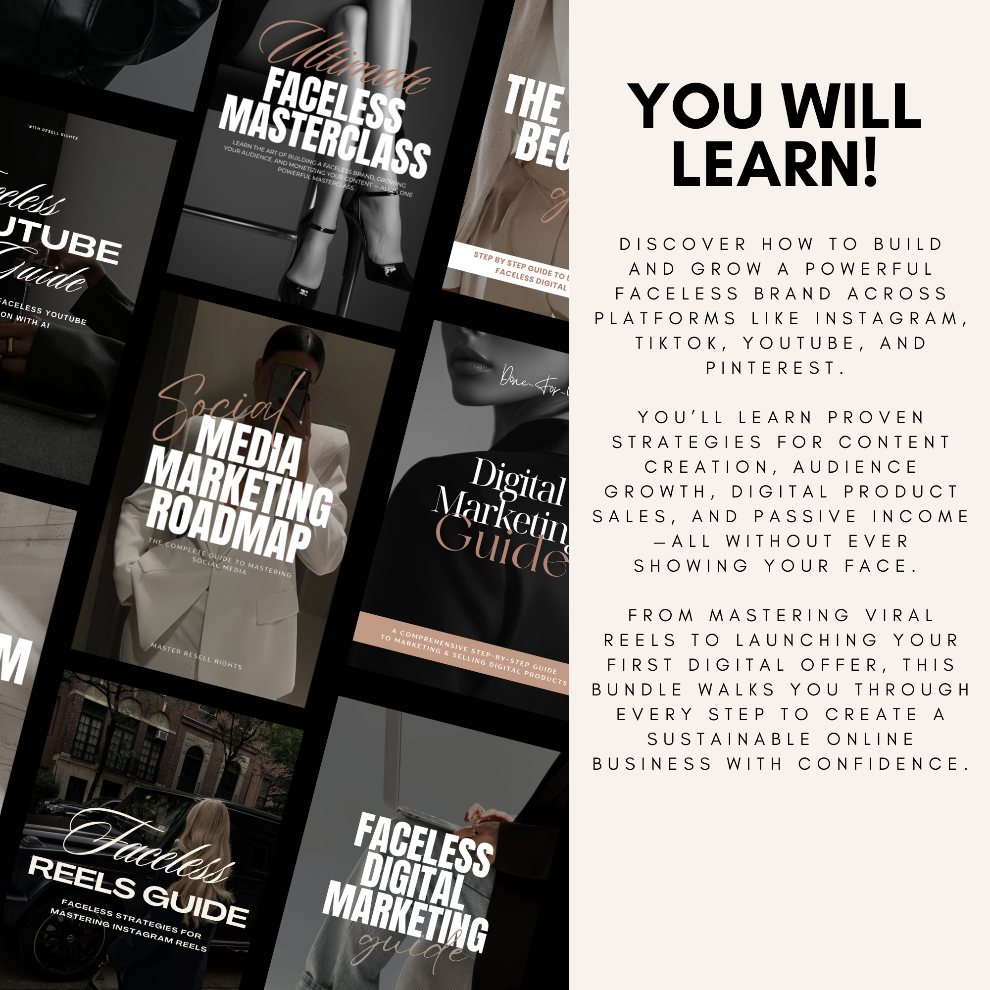 Ultimate Faceless Marketing Guide Bundle - Elevate Her Agency