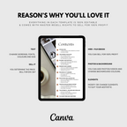 UGC Playbook for Beginners displayed on a tablet screen, highlighting editable templates, resell rights, and customization options.