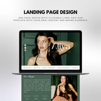 Elegant and modern UGC portfolio website template for content creators and influencers.