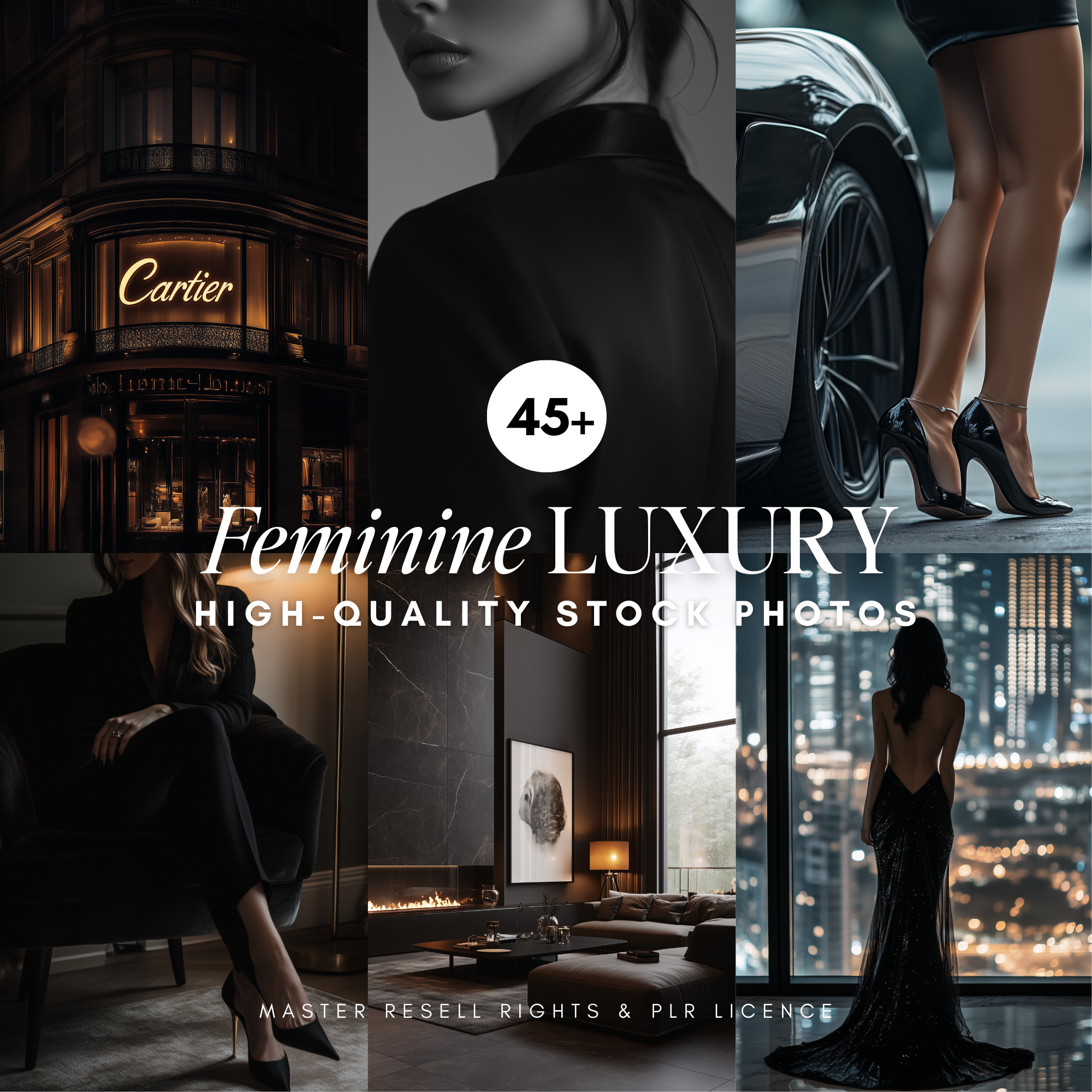45 Dark Luxury Stock Photos