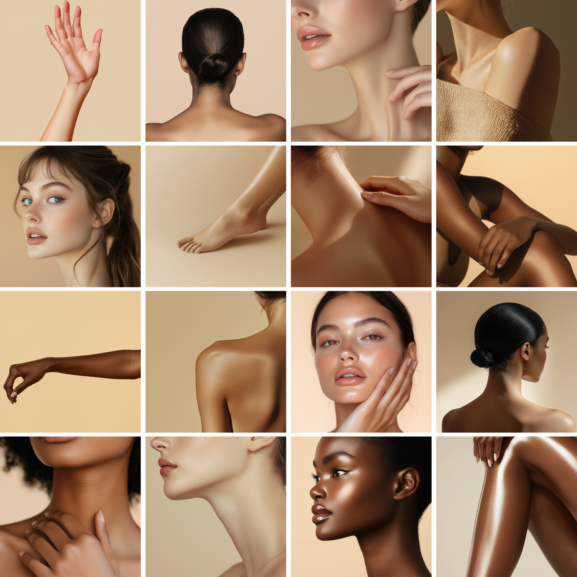 Flawless skin stock photos for marketing skincare products and beauty services