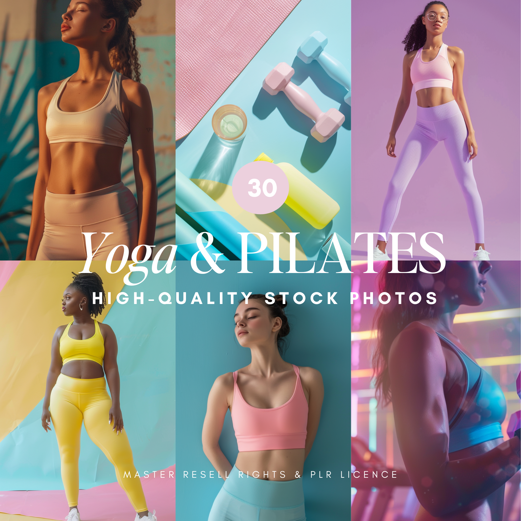 30 Pastel Aesthetic Fitness Stock Photos